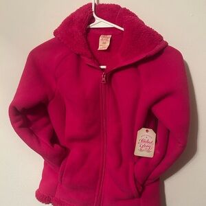Faded Glory Vibrant Pink Fleece Coat